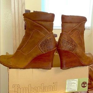 Nubuck Leather ankle bootie